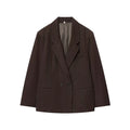 Oversized Dark Academia Pinstripe Blazer